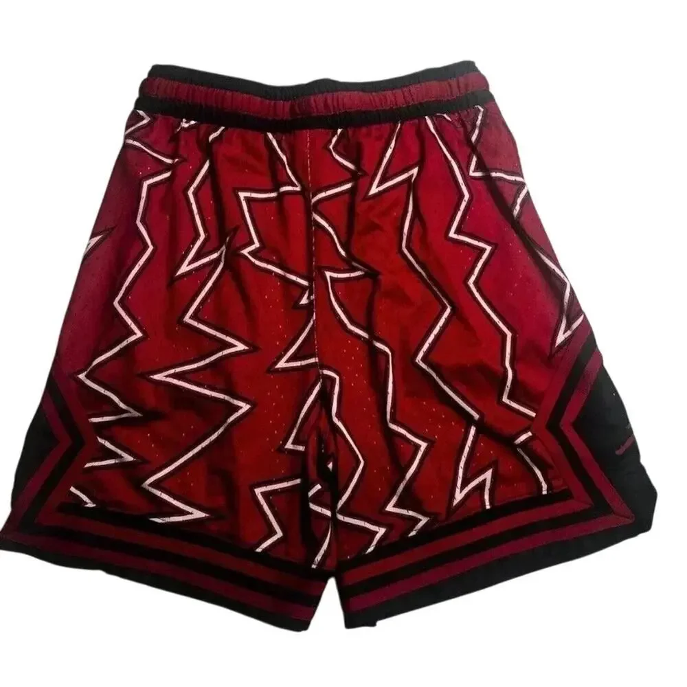 Nike Air Jordan Jumpman AOP Mesh Shorts Red Black XL